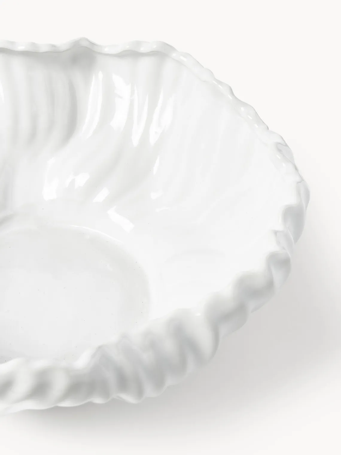 Sale Bol decorativo con borde acanalado XL Milazzo Jarrones|Cuencos Decorativos