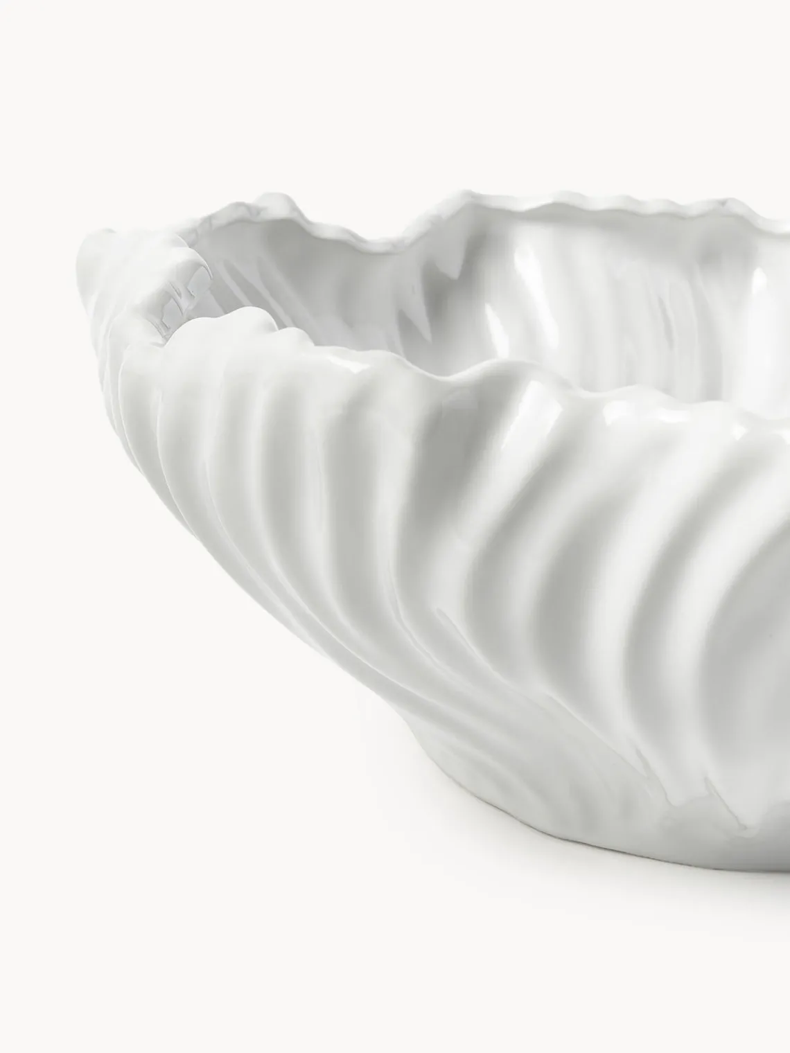 Sale Bol decorativo con borde acanalado XL Milazzo Jarrones|Cuencos Decorativos