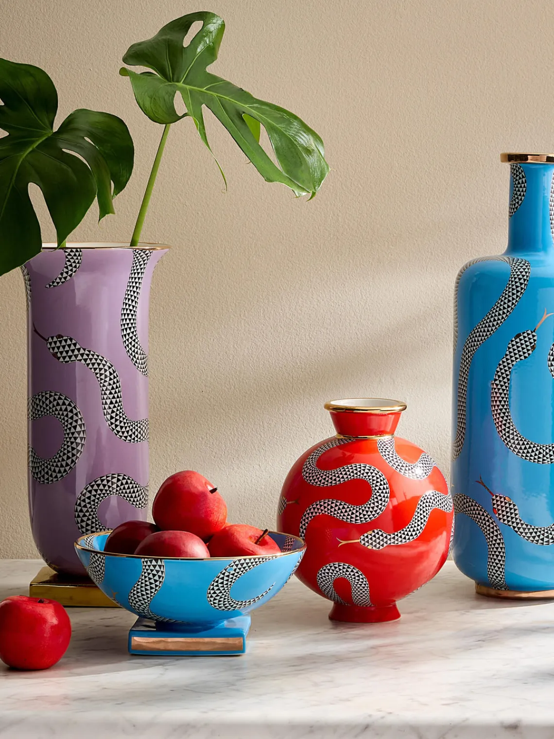 Cuencos Decorativos|Jarrones>Jonathan Adler Bol decorativo con detalle de oro Eden