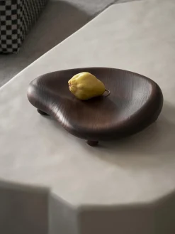 Bol decorativo de madera de fresno Cairn Cuencos Decorativos|Jarrones