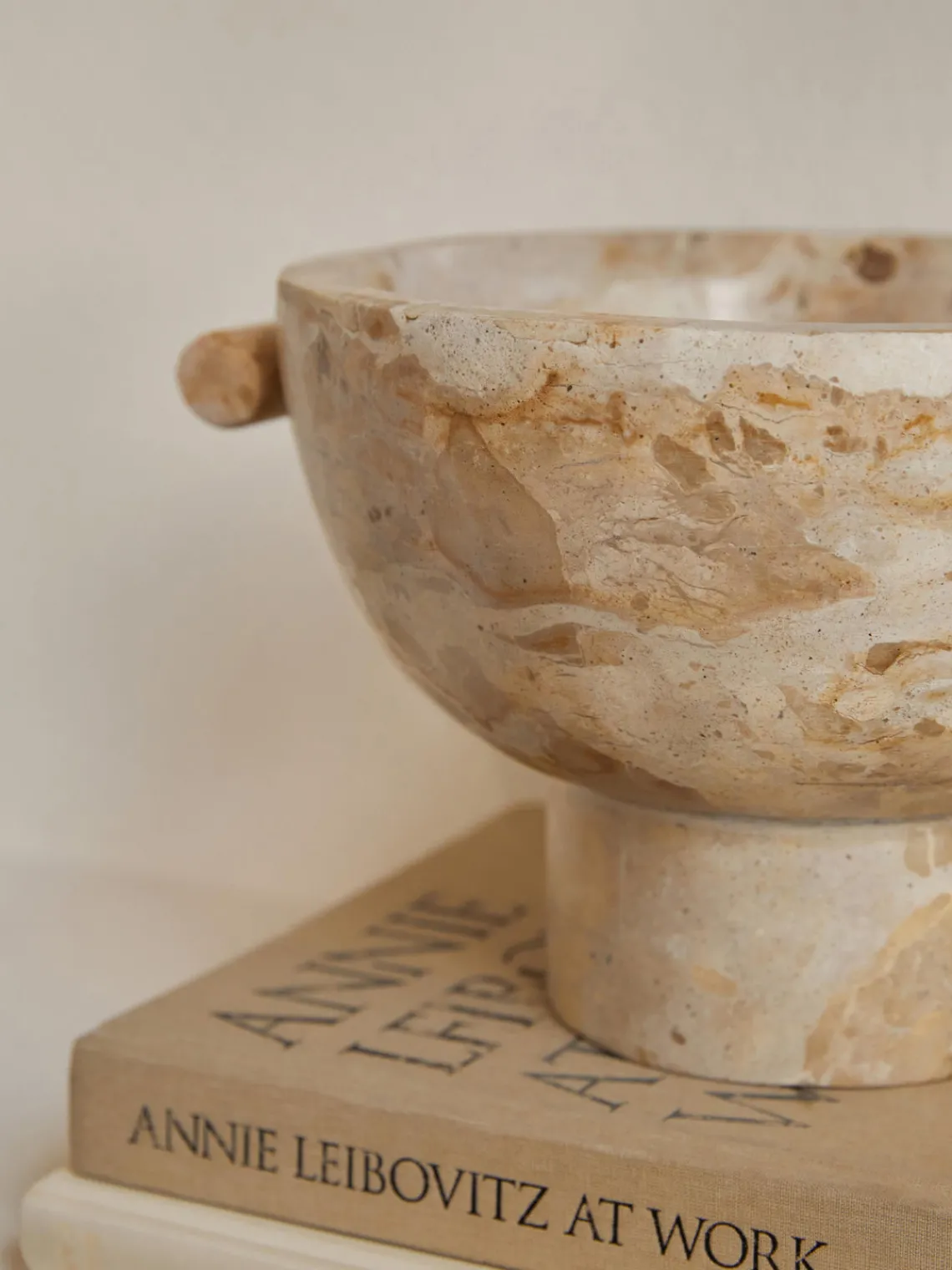 Jarrones|Cuencos Decorativos>Westwing Collection Bol decorativo de mármol Fossil, 15 cm Mármol tonos beige