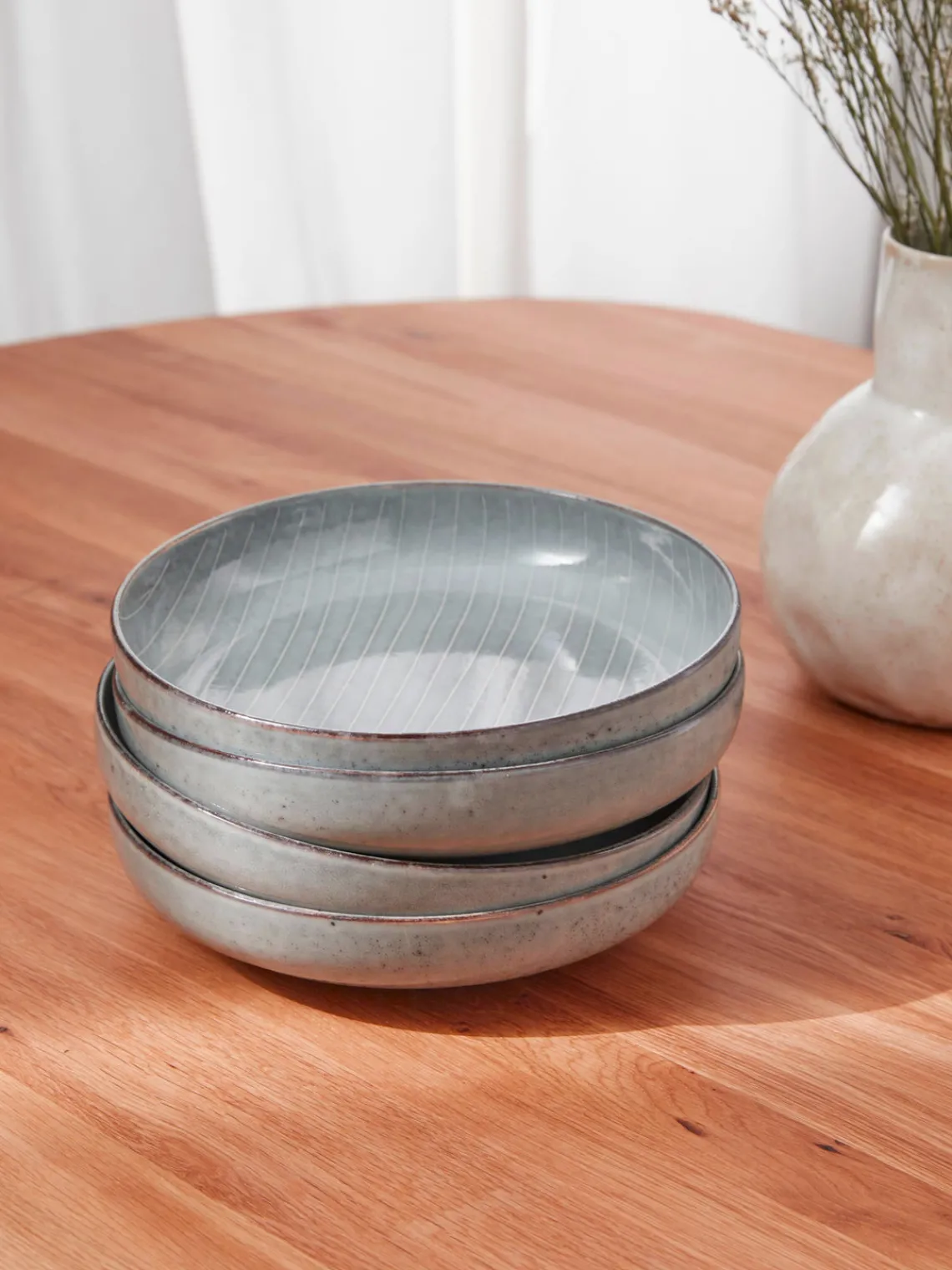 Boles artesanales , Ø 22 cm, 4 uds. Vajillas Completas|Platos Hondos