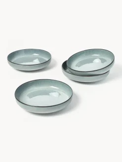 Boles artesanales , Ø 22 cm, 4 uds. Vajillas Completas|Platos Hondos