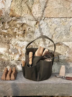 Herramientas De Jardinería|Herramientas De Jardinerí­A>Ferm Living Bolsa de jardinería de algodón ecológico Bark