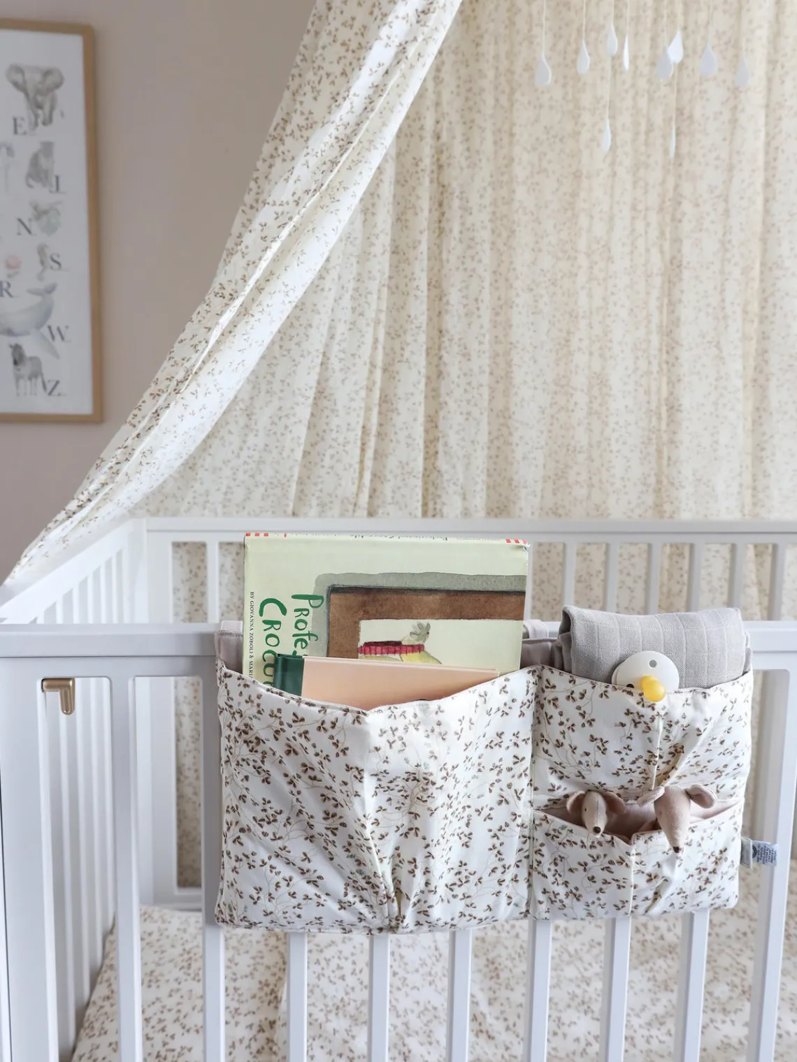 Accesorios Para Cambiadores|Decoración Infantil>Cam Cam Copenhagen Bolsa organizadora de algodón ecológico Lierre