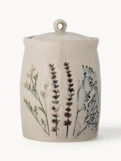 New Bote artesanal con motivo de hierba Bea Botes De Cocina|Almacenaje De Cocina