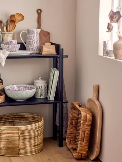 New Bote artesanal con motivo de hierba Bea Botes De Cocina|Almacenaje De Cocina