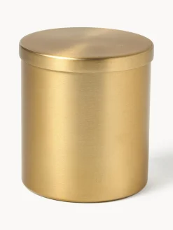 Accesorios De Baño|Jarrones>Westwing Collection Bote de almacenamiento de metal Halston Dorado