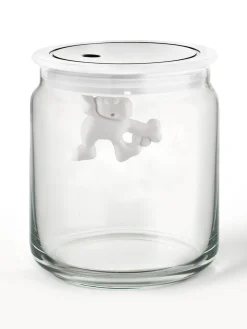 Botes De Cocina|Almacenaje De Cocina>ALESSI Bote de almacenamiento Gianni, 12 cm Blanco, transparente