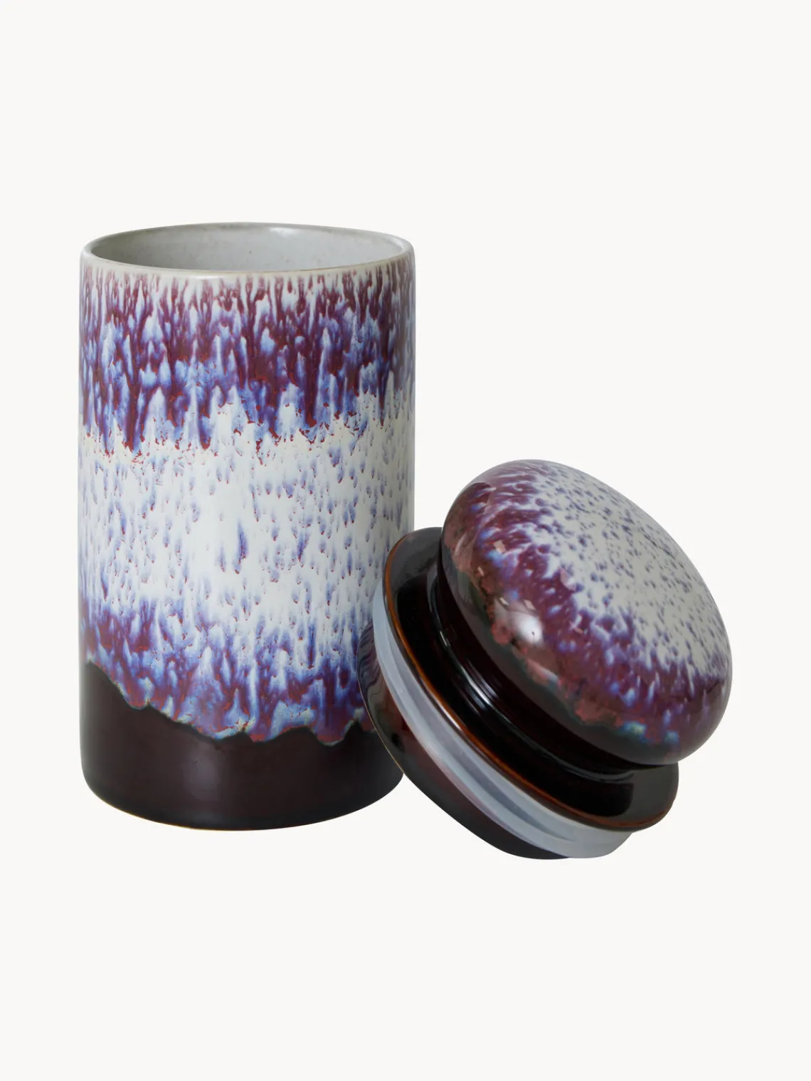 Botes De Cocina|Almacenaje De Cocina>HKLIVING Bote pintado a mano de cerámica 70s