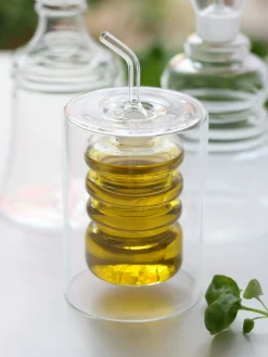 Aceiteras Y Vinagreras|Aceiteras Y Vinagreras></noscript>ICHENDORF Botella artesanal de vinagre y aceite Rings, Al 16 cm