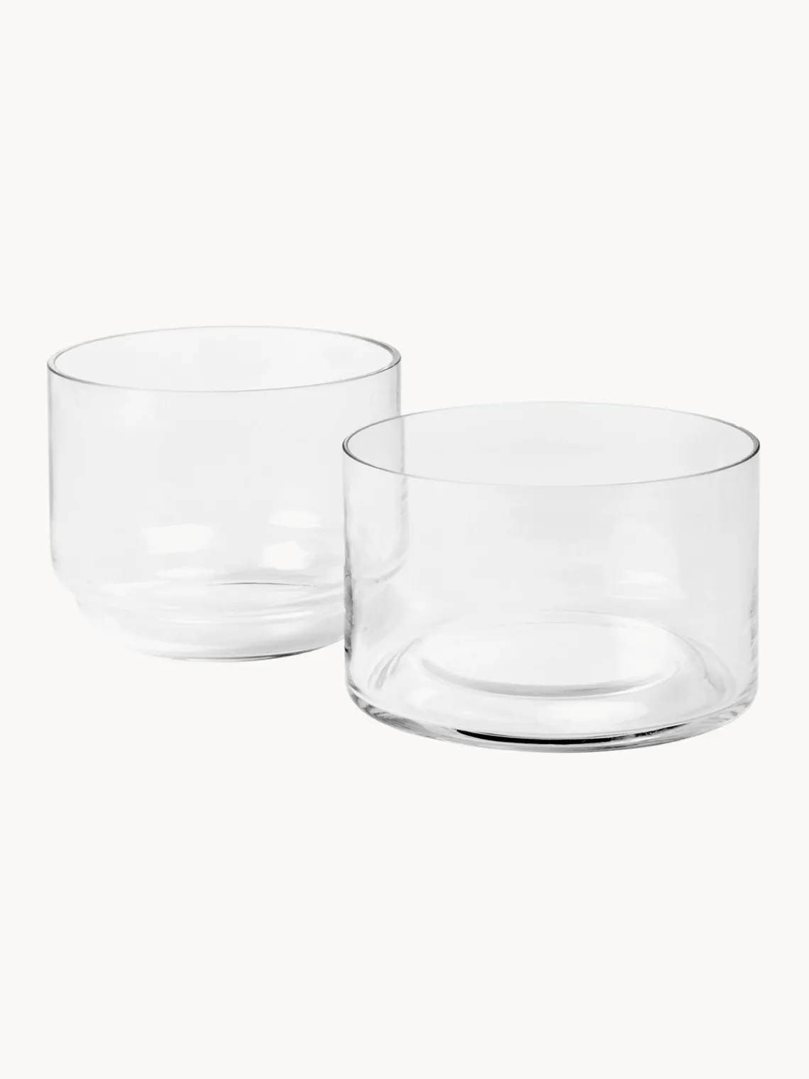 Sale Botes de vidrio soplados Sylvia, 4 uds. Botes De Cocina|Almacenaje De Cocina