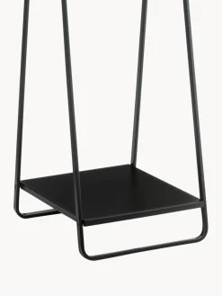 Percheros De Pie|Percheros De Pie></noscript>Yamazaki Burro de metal Tower Negro, madera