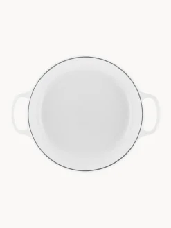 Ollas|Ollas></noscript>LE CREUSET Cacerola baja de hierro fundido Signature Collection Blanco, dorado