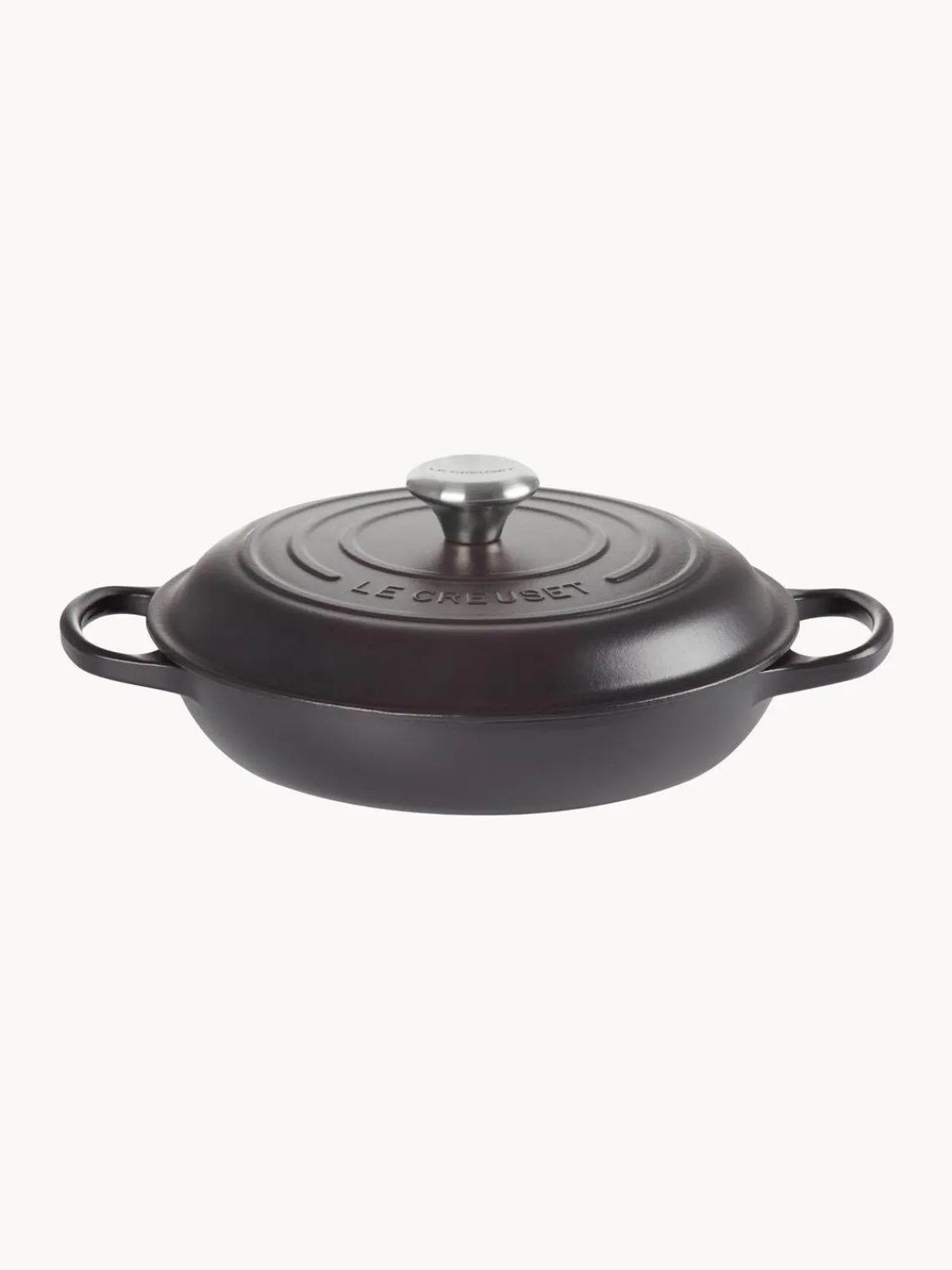 Ollas|Ollas>LE CREUSET Cacerola de hierro fundido Signature Collection Negro, plateado