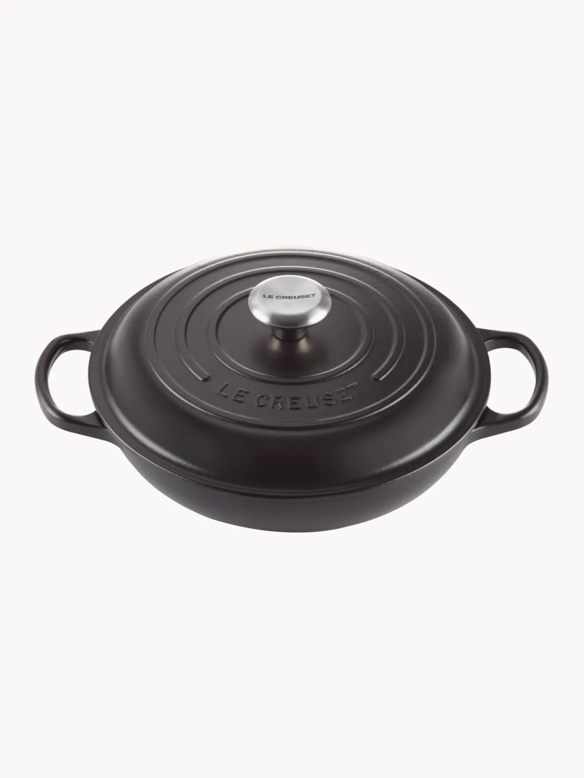 Ollas|Ollas>LE CREUSET Cacerola de hierro fundido Signature Collection Negro, plateado
