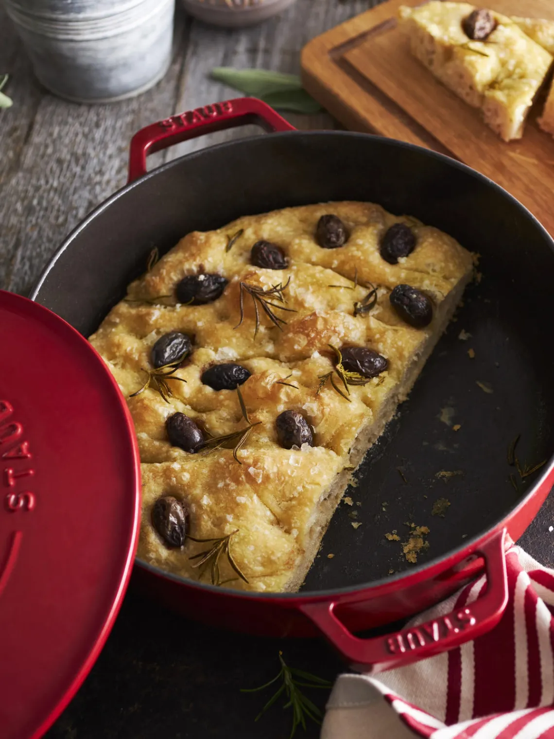 Ollas|Ollas>Staub Cacerola de hierro fundido Chistera Rojo