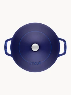Ollas|Ollas></noscript>Staub Cacerola de hierro fundido Chistera Azul real, brillante