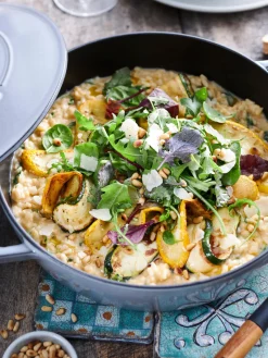 Ollas|Ollas></noscript>Staub Cacerola de hierro fundido Chistera Blanco Off White