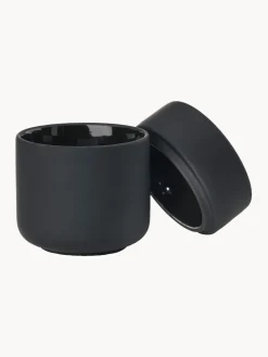 Accesorios De Baño|Jarrones></noscript>Zone Denmark Caja de almacenamiento con superficie suave al tacto Ume Negro mate