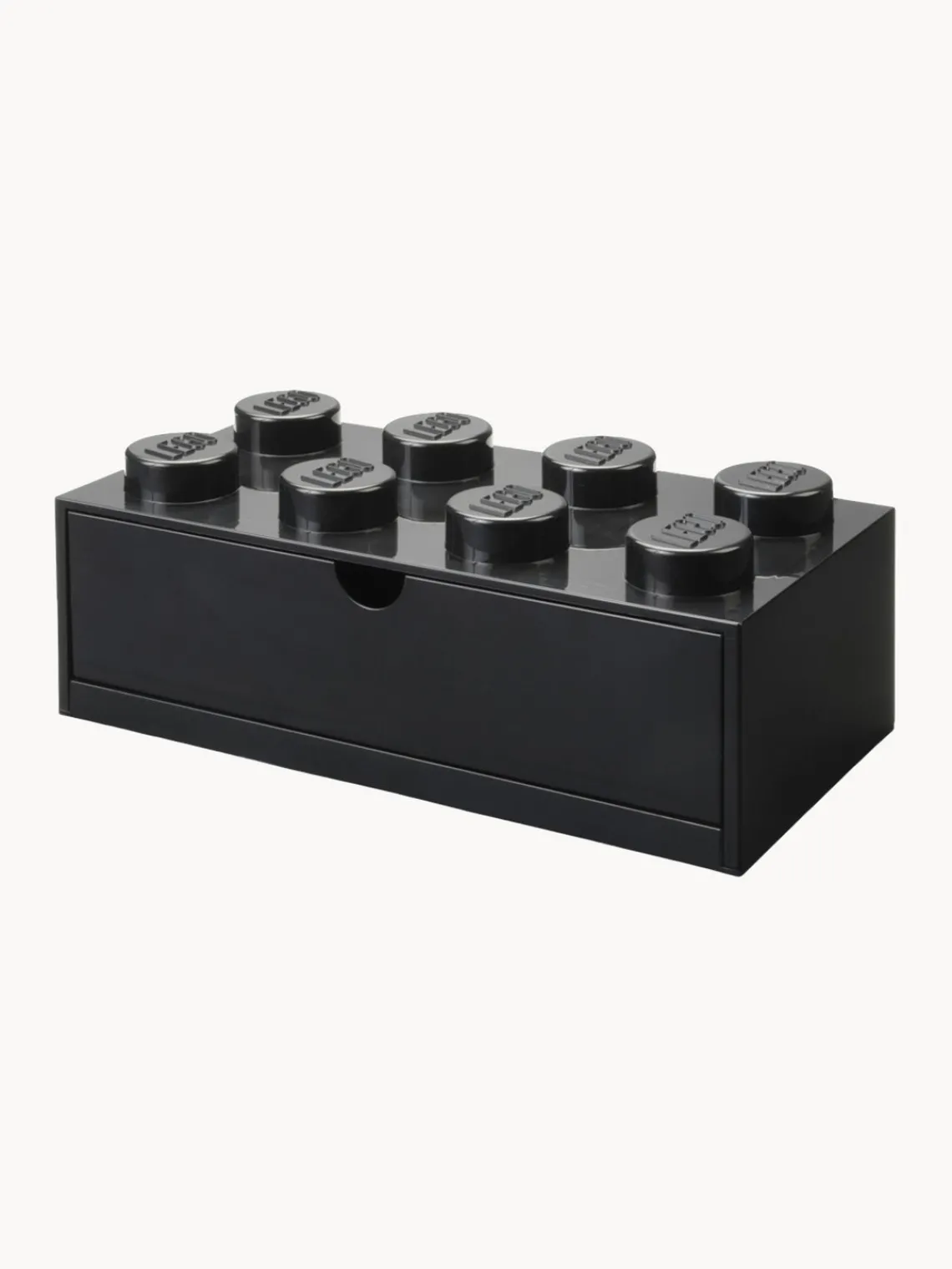 Cestas Y Cajas|Decoración Infantil>LEGO Caja de almacenamiento con 1 cajon Brick Eight Negro
