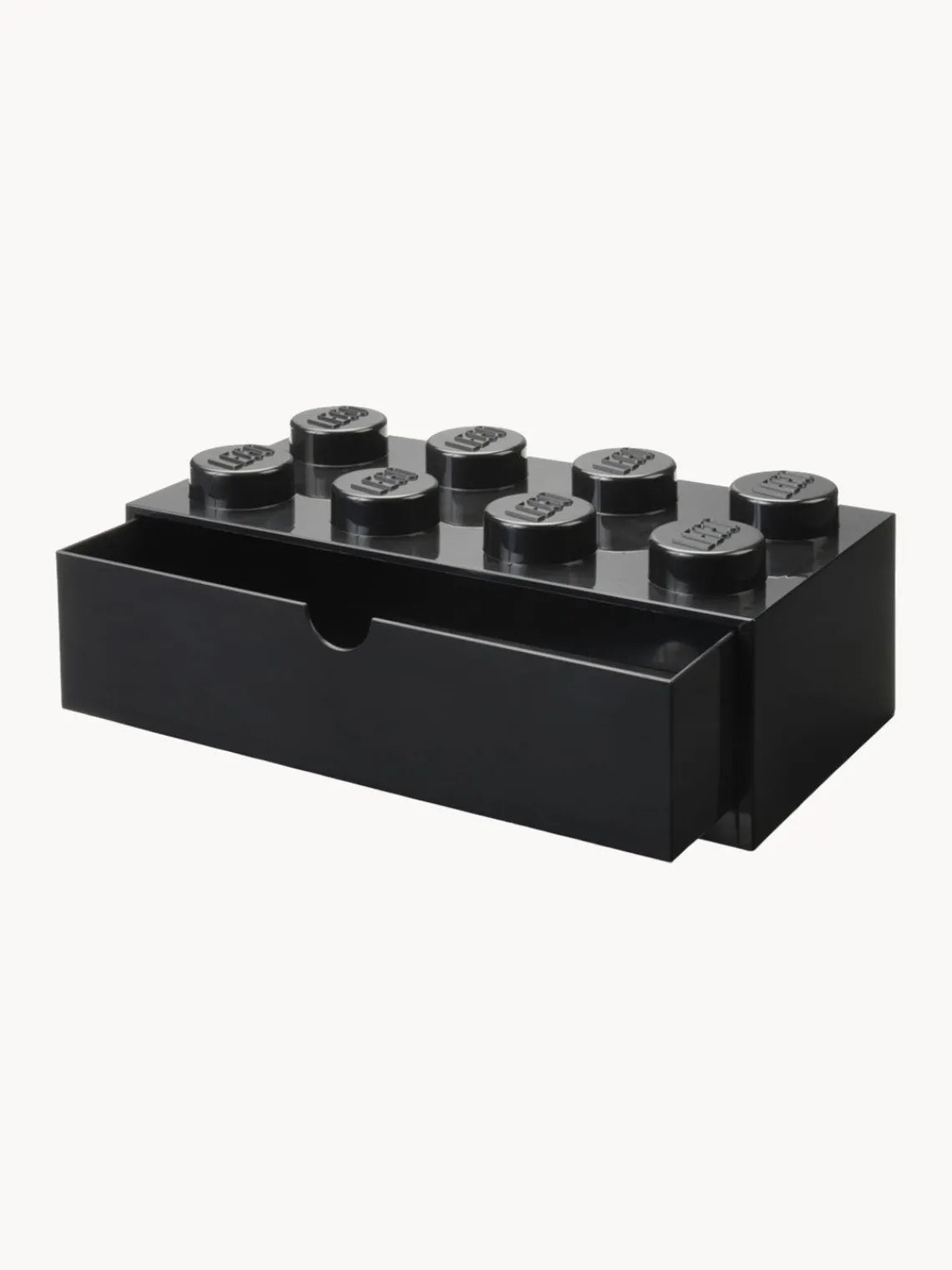 Cestas Y Cajas|Decoración Infantil>LEGO Caja de almacenamiento con 1 cajon Brick Eight Negro