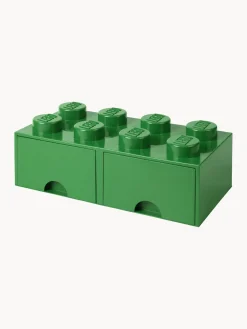 Decoración Infantil|Cestas Y Cajas>LEGO Caja de almacenamiento con 2 cajones Brick Eight Verde