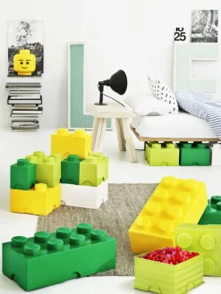 Decoración Infantil|Cestas Y Cajas>LEGO Caja de almacenamiento con 2 cajones Brick Eight Verde