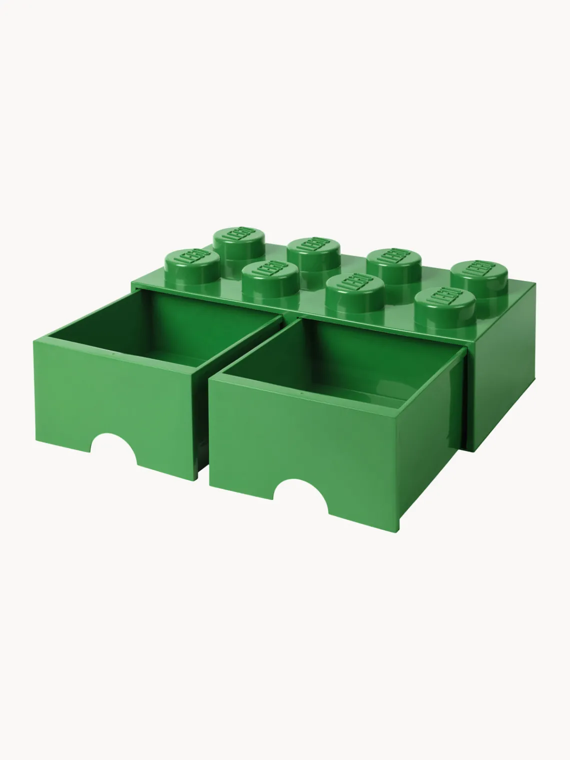 Decoración Infantil|Cestas Y Cajas>LEGO Caja de almacenamiento con 2 cajones Brick Eight Verde