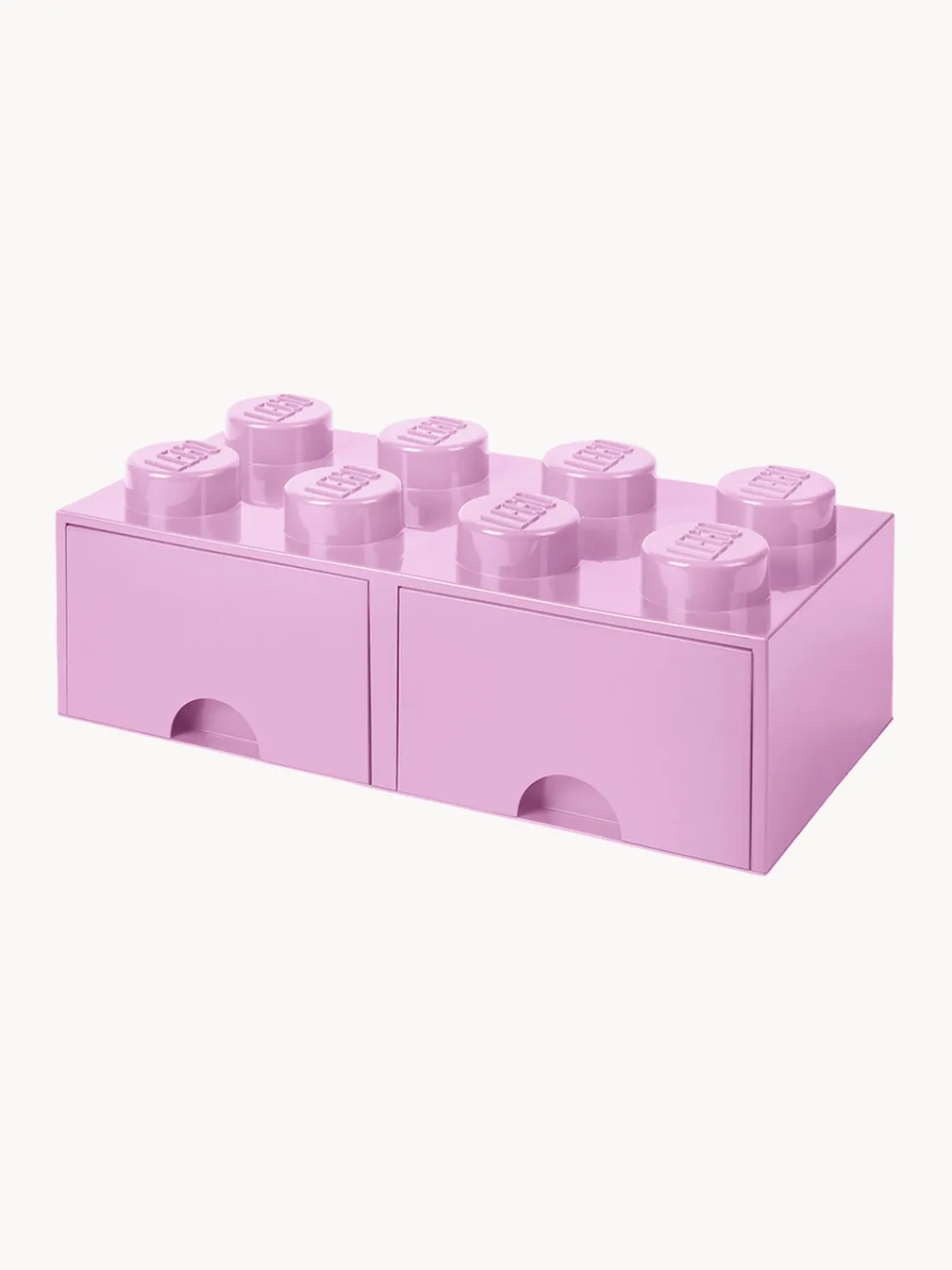 Cestas Y Cajas|Decoración Infantil>LEGO Caja de almacenamiento con 2 cajones Brick Eight Rosa claro