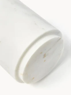 Accesorios De Baño|Accesorios De Baño></noscript>Westwing Collection Caja de almacenamiento de mármol Simba, al 14 cm Mármol blanco
