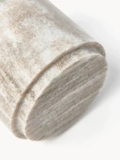 Accesorios De Baño|Jarrones></noscript>Westwing Collection Caja de almacenamiento de mármol Simba, al 14 cm Mármol beige