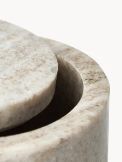Accesorios De Baño|Jarrones></noscript>Westwing Collection Caja de almacenamiento de mármol Simba, al 14 cm Mármol beige