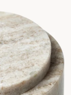 Accesorios De Baño|Jarrones></noscript>Westwing Collection Caja de almacenamiento de mármol Simba, al 14 cm Mármol beige