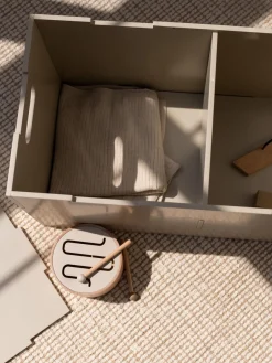 Decoración Infantil|Cestas Y Cajas></noscript>Nofred Caja de madera Cube Beige claro