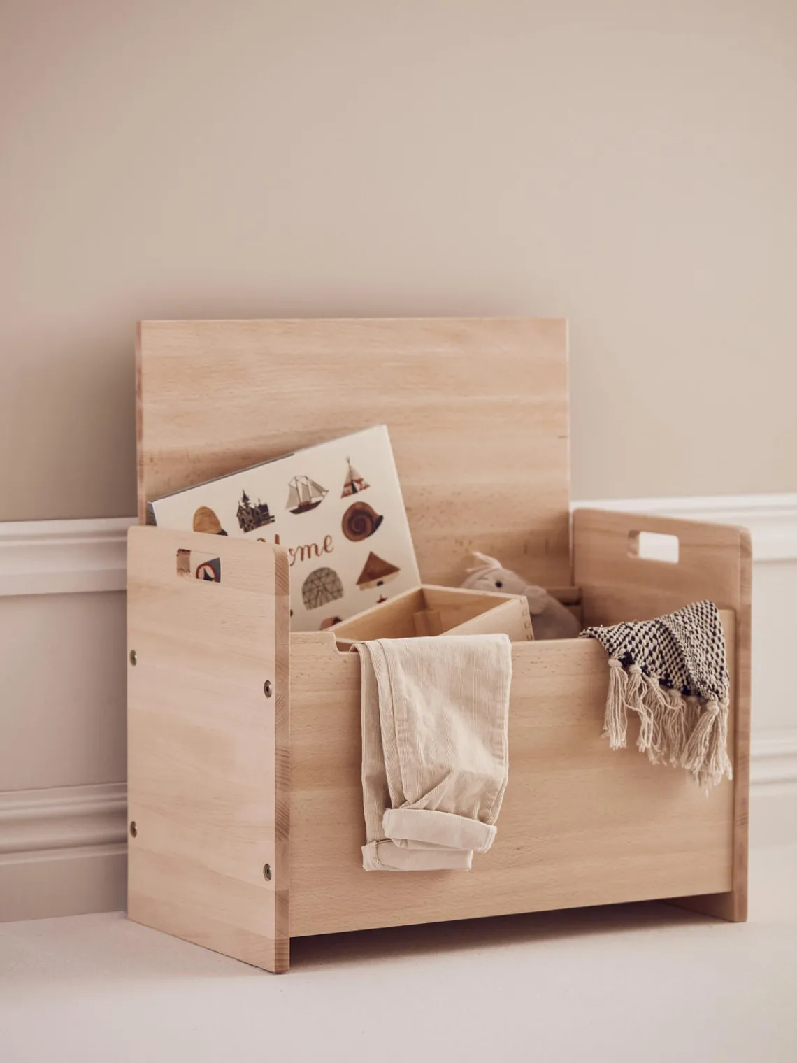 Decoración Infantil|Cestas Y Cajas>Kid's Concept Caja de madera de haya Saga