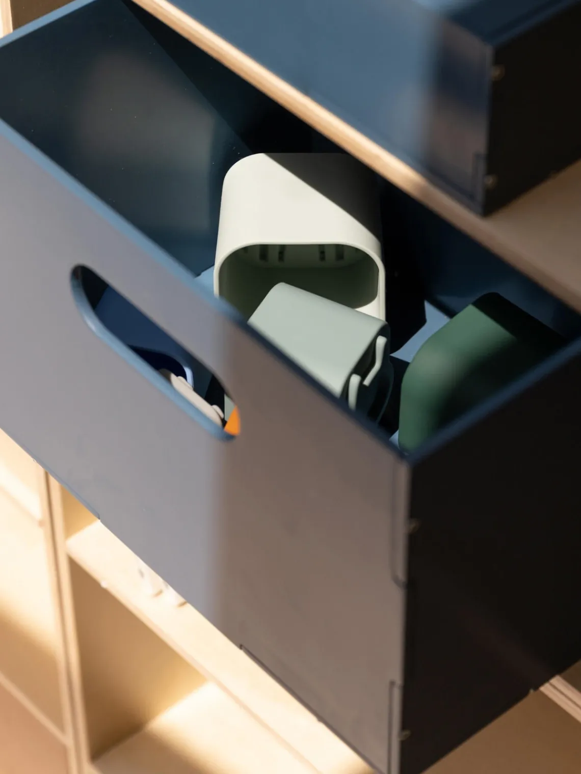 Decoración Infantil|Cestas Y Cajas>Nofred Caja de madera Kiddo Azul oscuro