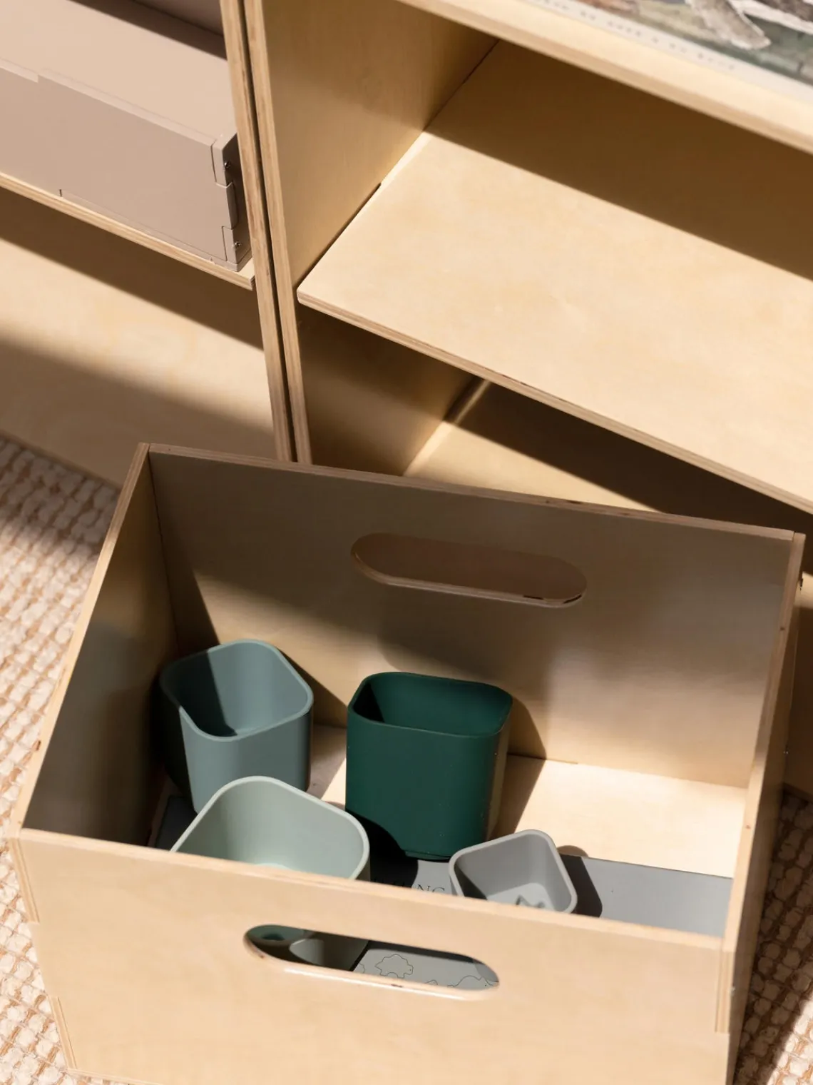 Caja de madera Kiddo Niños Decoración Infantil|Cestas Y Cajas