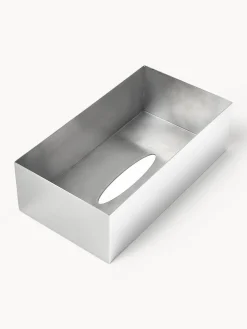 Accesorios De Baño|Jarrones></noscript>Westwing Collection Caja de pañuelos de metal Halston Plateado