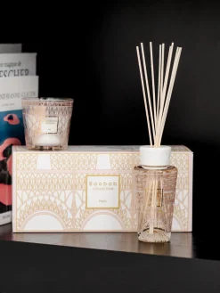 New Caja de regalo My First Paris (glicina, mimosa y tilo), 2 pzas. Velas Perfumadas|Jarrones