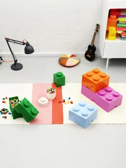 Hot Caja infantil ® con 4 pomos Brick Niños Decoración Infantil|Cestas Y Cajas