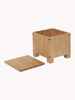 Almacenaje De Cocina>Ferm Living Caja para ajos de madera de roble Bon