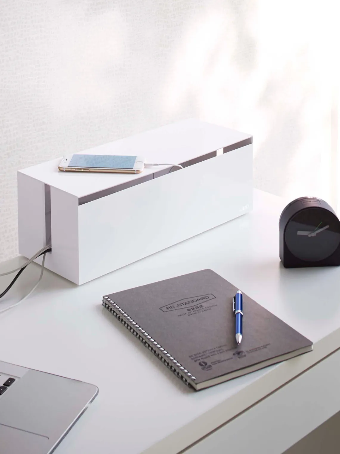 Material De Oficina|Material De Oficina>Yamazaki Caja para cables Web Blanco