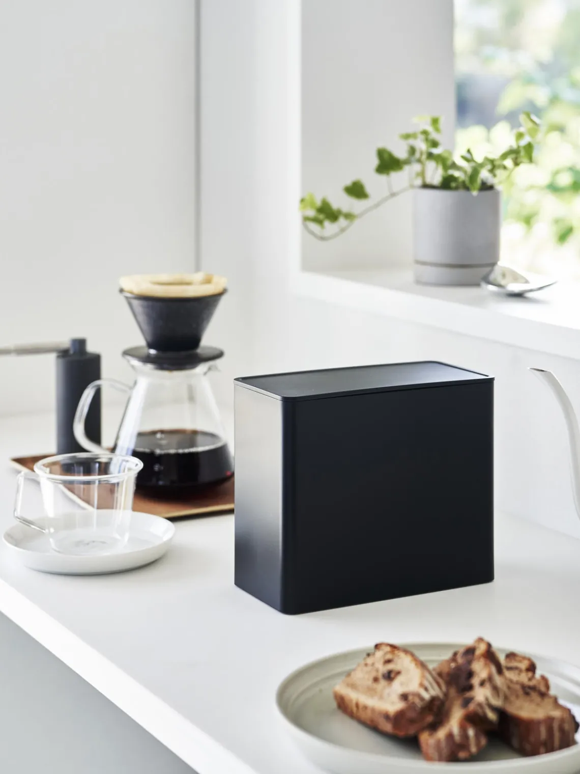 Caja para filtros de café de metal Tower Almacenaje De Cocina