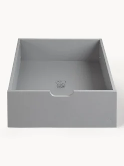 Cunas Para Bebé|Decoración Infantil>Sebra Cajón de madera con ruedas para cama Baby & Jr. Gris oscuro