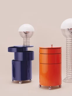 New Cajonera redonda de diseño Verner Panton Barboy Cajoneras|Cajoneras