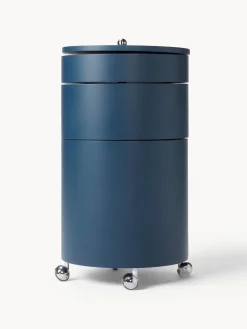 Cajoneras|Cajoneras>Verpan Cajonera redonda de diseño Verner Panton Barboy Azul petróleo mate