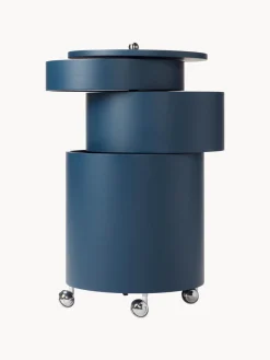 Cajoneras|Cajoneras></noscript>Verpan Cajonera redonda de diseño Verner Panton Barboy Azul petróleo mate