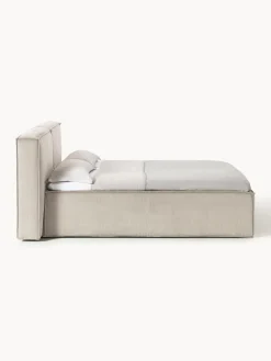 Camas Continentales|Camas></noscript>Westwing Collection Cama continental de pana Lennon Pana beige claro