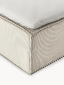 Camas Continentales|Camas></noscript>Westwing Collection Cama continental de pana Lennon Pana beige claro